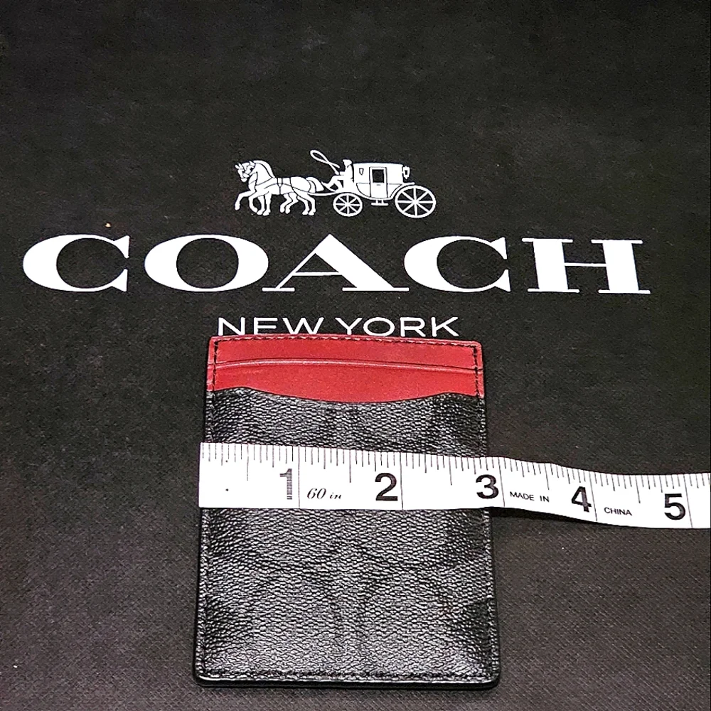 COACH BOXWD 3 IN 1 CARD CASE GIFT SET IN CANVAS (NWT)